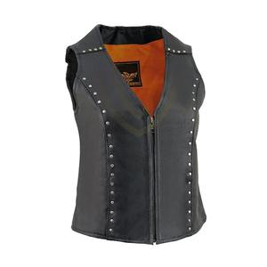 Chaleco de Cuero para Mujer, Estilo Motero, Cierre de Cremallera, Tejido, Alta Calidad, Diseño Nuevo de Pakistán, Precio Económico, Superventas - Product Image 3