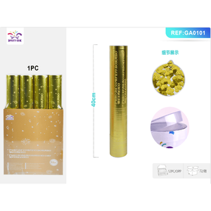 Fuochi d'artificio in lamina d'oro opaca da 40 cm e spray luminoso per feste - 1 pezzo - Product Image 1