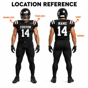 Tenue d'entraînement sportive personnalisée de haute qualité, tissu respirant, coupe confortable, uniforme de football américain - Product Image 2