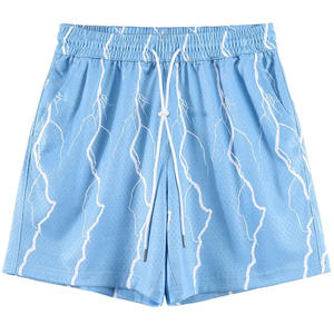 Pantalones Cortos de Baloncesto Personalizados 100% Poliéster, Tela de Lona Media Transpirable, Ecológicos, Casuales de Verano, con Entrepierna de 5 Pulgadas, Pantalones Cortos de Malla para Hombre - Product Image 6