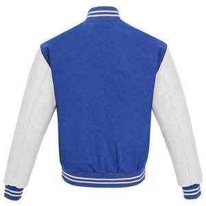 เสื้อแจ็คเก็ตเบสบอลทรงบอมเบอร์แบบวิทยาลัยสำหรับฤดูหนาว  ปักลายด้านหน้า  ทรงเข้ารูป  แขนหนัง  มีฮู้ด  เป็นมิตรต่อสิ่งแวดล้อม คุณภาพสูง - Product Image 3