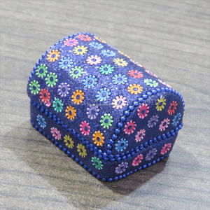 Boîte à bijoux artisanale indienne pour organiser les bijoux, nouvelle collection abordable, emballage de luxe pour cadeau de mariage, boîte à bijoux - Product Image 3