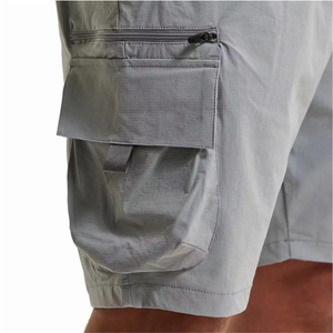 Men's Solid Color <b>Cargo</b> <b>Shorts</b> Mid Waist Drawstring Closure Breathable Canvas Bermuda <b>Shorts</b> with Multiple Pockets Casual Style - Product Image 2