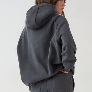 Conjunto Deportivo Personalizado DTF para Mujer, OEM, Informal, de Poliéster y Algodón, Dos Piezas, Sudadera con Capucha y Pantalones, Ropa Urbana a la Moda - Product Image 4