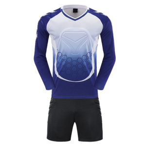 Uniforme de Portero de Fútbol Personalizado, Transpirable y Absorbente de Humedad, Jersey y Pantalones Cortos Acolchados - Product Image 3