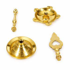 Lámpara de aceite Diya Kuthu Vilakku tradicional de latón, hecha a mano, para Pooja Deepam, decoración para el hogar, templo, festivales y regalos. - Product Image 3