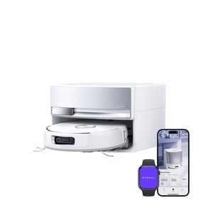 Robot aspirateur avec aspiration de 22000 Pa, système anti-emmêlement, rinçage à l'eau chaude et station de charge - Product Image 1