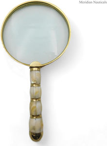 Loupe en métal vintage, verre grossissant décoratif pour la maison, le bureau, la bibliothèque, la décoration de bureau - Product Image 3