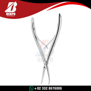 Pinzas de corte manuales de acero inoxidable alemán para huesos, pulidas, para cirugía médica, con unión en esquina - Product Image 5