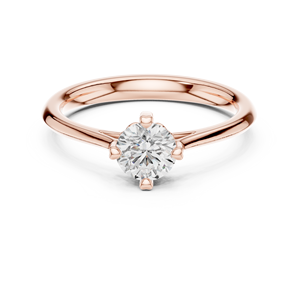 แหวนหมั้นเพชร14K ดีไซน์เป็นเอกลักษณ์สำหรับผู้หญิง - Product Image 2