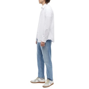Jeans de mezclilla azul claro de pierna recta con bolsillo personalizado clásico para hombre, 100% algodón, jeans de mezclilla de buena calidad para hombre - Product Image 2