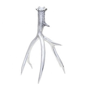 <b>Silver</b> Color Modern Art Decorative Candle Holder Unique New Style Ware Large Modern Antique Design Candle Holder Supplies - Product Image 5