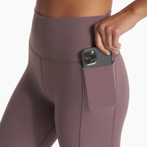 Leggings d'entraînement taille haute pour femmes, collants de yoga et de fitness extensibles pleine longueur, pantalons de sport slim pour la gym, vente en gros OEM personnalisée - Product Image 5
