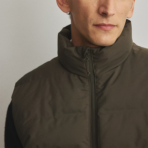 Chaleco Acolchado Casual para Hombre de la Mejor Calidad, con Cierre, Sin Mangas, Impermeable, Transpirable, de Nailon y Poliéster, Cortavientos de Invierno, Servicio OEM - Product Image 4
