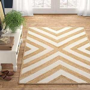 Tapis en jute naturel de haute qualité, tissé à la main, écologique, pour salon, chambre, salle à manger, hôtel - Product Image 3