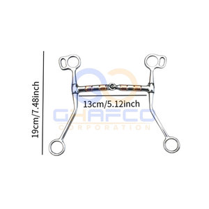 ที่ครอบปากม้าแบบทนทาน อุปกรณ์สัตวแพทย์สำหรับม้า ที่ครอบปากม้าสแตนเลส - Product Image 2