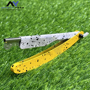 มีดโกนหนวดแบบสไลด์ล็อคสำหรับร้านตัดผม พร้อมด้ามจับพิมพ์ลายและลงหมึกแบบ OEM มีดโกนสไตล์ร้านเสริมสวย ผู้ผลิตและจำหน่ายโดยตรงจากโรงงาน - Product Image 5