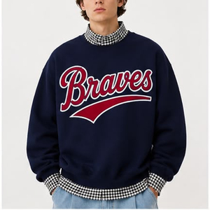 Sweat-shirt à col montant pour homme personnalisé, imprimé New York, coupe ample, décontracté, manches régulières, en coton French Terry, style automne - Product Image 5