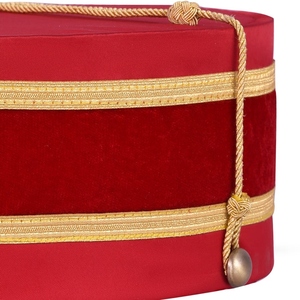 Chapeau de Cérémonie Maçonnique Haut Prêtre Chapeau de Chapitre Royal Arch en Velours Rouge avec Cordon Doré – Régalia et Coiffure Officier Cérémonial Royal Arch - Product Image 4