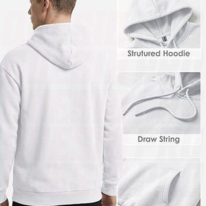 Sweat-shirts à capuche en coton et polyester pour hommes et femmes, en molleton de qualité supérieure, poids moyen, avec poche kangourou, personnalisables - Product Image 5