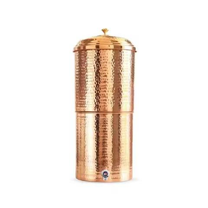 Pot de stockage d'eau en cuivre, distributeur métallique, réservoir d'eau froide pour la distribution d'eau potable avec support, en promotion au meilleur prix - Product Image 2