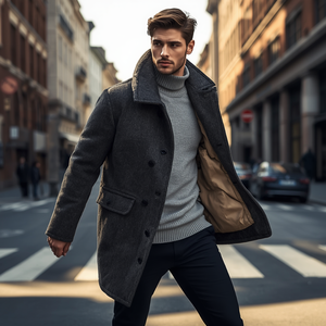 Chaqueta Estándar de Lana para Hombre con Relleno de Fibra de Poliéster - Product Image 2