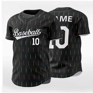 Camiseta de Béisbol Transpirable con Estampado Digital 100% Poliéster, Profesional, Auténtica, para Equipos, Tallas Grandes, Personalizable - Product Image 1