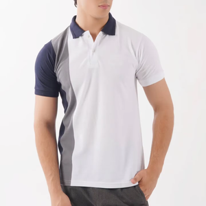 Chemises à manches courtes pour hommes, prix de gros, vêtements décontractés, nouveau design, couleur unie, respirantes, polos pour hommes - Product Image 5