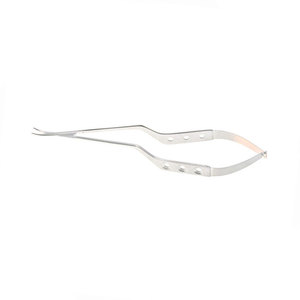 Ciseaux micro-chirurgicaux Yasargil en acier inoxydable de haute qualité, lames angulées, pointe incurvée, outil chirurgical clinique, manuel, certifié CE - Product Image 3