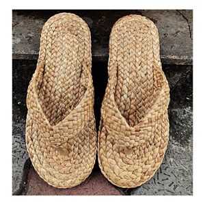Chaussons d'intérieur faits à la main en jacinthe d'eau, sandales tissées écologiques pour l'hôtellerie - Product Image 6