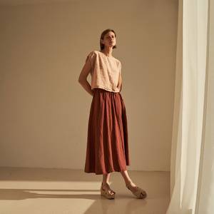 Ensemble pantalon vert uni et débardeur en dentelle sans manches à col en V respirant pour femme - Product Image 4