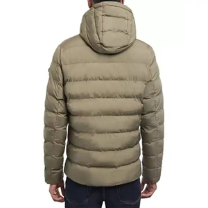 Veste matelassée à capuche coupe-vent camouflage vert olive pour homme DENEZE SPORTS, épaisse et matelassée, fermeture éclair, manteau d'hiver - Product Image 4