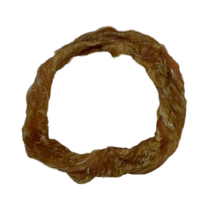 Friandises pour chiens de qualité supérieure OEM Anneaux de tendon de dinde naturels pour chiens Petit diamètre 4CT 7-8.5cm Tendon de dinde d'origine américaine - Product Image 4
