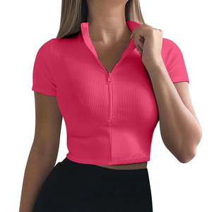 Camiseta Corta Informal Premium para Mujer con Tacto Suave, Camiseta Corta para Mujer para un Estilo de Moda de Temporada - Product Image 1