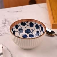 Ensemble de 4 bols en porcelaine éthérée d'inspiration orientale pour l'automne, bols à salade en céramique écologiques, résistants à la chaleur et adaptés au four, personnalisables pour offrir