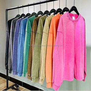 Custom Streetwear Long Sleeved <b>Shirts</b> for <b>Men</b> Acid Wash Vintage <b>Men</b> Blank Unisex Long Sleeve T <b>Shirt</b> - Product Image 1