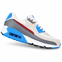 Chaussures de course rétro pour hommes avec coussin d'air, baskets respirantes en maille, amortissantes, décontractées, pour la marche et le sport, vente en gros