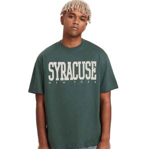 Boxy Fit T-shirt blanc personnalisé pour hommes 300 GSM poids lourd éponge française 100% coton Pima biologique T-shirt surdimensionné - Product Image 2