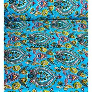 Tissu en Coton Pur 100% Tissé Léger, Respirant et à Séchage Rapide, Imprimé à la Main Indien, Écologique, Fil 60S/60S, pour Femme - Product Image 5