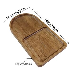 Compact Divided <b>Storage</b> And Serving Tray <b>Smart</b> Two Section Design Ideal For Snacks Sides Breakfast Plates Tabletop <b>Organization</b> - Product Image 6