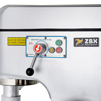 Goede prestatie commerciële 60L 80L elektrische planetaire voedsel- en eiermixer met roestvrijstalen messen en handkar voor voedingsfabriek