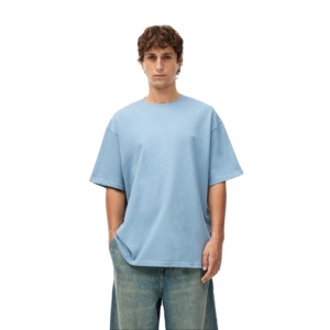 Camiseta de Algodón 100% Personalizada para Hombre, Estilo Holgado, Hombros Caídos, Calidad Premium, Corte Holgado, Camisetas de Algodón Lisas - Product Image 1