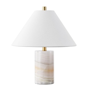 Luxury Marble <b>Console</b> <b>Table</b> Lamp Designed With Elegant Geometric Form And Stylish High End Home Decor Presence - Product Image 2
