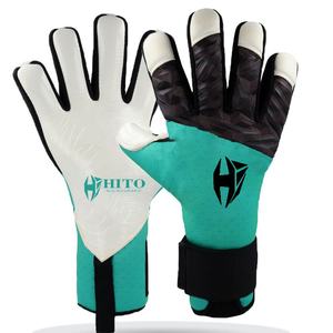 Nouveauté Gants de gardien de but Contact de la paume avant en latex Dos en latex haute mousse et silicone Injection hybride Coupe intégrée Sangle - Product Image 1