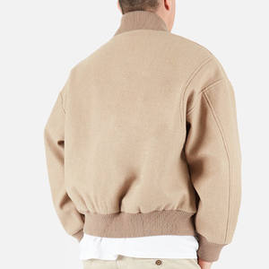 แจ็คเก็ตวาร์ซิตี้ผู้ชายดีไซน์ใหม่ปี 2021 แจ็คเก็ตบอมเบอร์ลำลองติดกระดุม ปักโลโก้ได้  ไซส์ใหญ่พิเศษ - Product Image 3