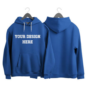 เสื้อฮู้ดผู้ชายแบบสวมหัว พิมพ์ลายตามสั่ง โลโก้ส่วนตัว บริการ ODM ผ้าโพลีเอสเตอร์ผสมคอตตอน ระบายอากาศได้ดี คุณภาพพรีเมียม - Product Image 1