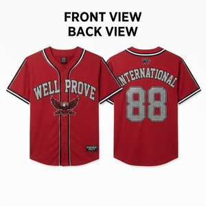 Camiseta de Béisbol Personalizada Sublimada en Verde Bosque, Manga Corta, 220GSM, Malla Transpirable de Poliéster, Logotipo Frontal, Uniforme de Equipo - Product Image 5