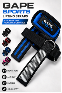 Sangle de musculation en nylon avec anneau en D, support de poignet robuste, épaisse, confortable, ajustement sécurisé, prise en main améliorée pour l'entraînement en salle de sport - Product Image 6
