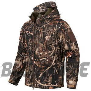 Veste Softshell coupe-vent camouflage à manches longues pour homme Bloodline, vêtements de chasse en plein air, automne - Product Image 4