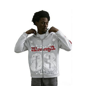 Superior International <b>Men's</b> Y2k Number Graphic Zip Up Hoodie Sweatshirt <b>Gothic</b> Long Sleeve Hooded Casual <b>Jacket</b> Streetwear - Product Image 1
